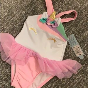 Girls unicorn bathing suit
